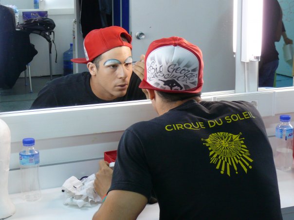 Maquillaje del Circo del Sol por Bboy Big George
